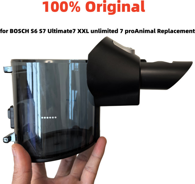 Bosch Staubbehälter für S6 S7 Ultimate7 XXL Unlimited 7 Pro in Transparent - Bild 1