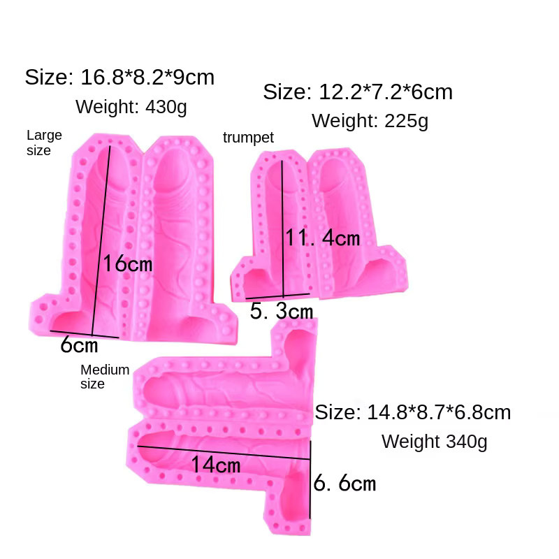 Silikonform für Fondant, Kuchen und Cupcakes in Kürbis-Design, Pink, Modell F194 - Bild 1