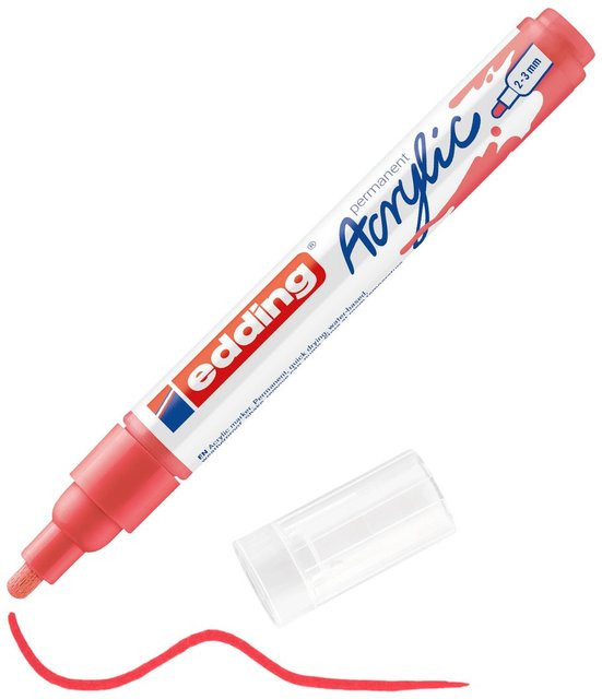 edding 5100 Acrylmarker in Koralle mit permanenter Tinte für kreative Projekte - Bild 1
