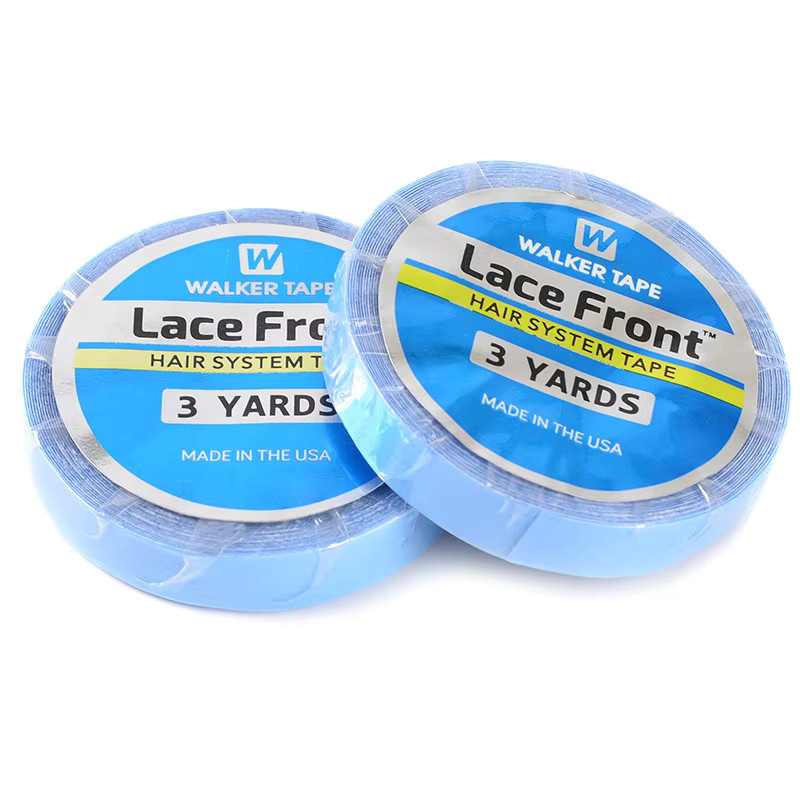Doppelseitiges Klebeband für Haarverlängerung, Blau, 3 Yards, 0,8 cm - Bild 2