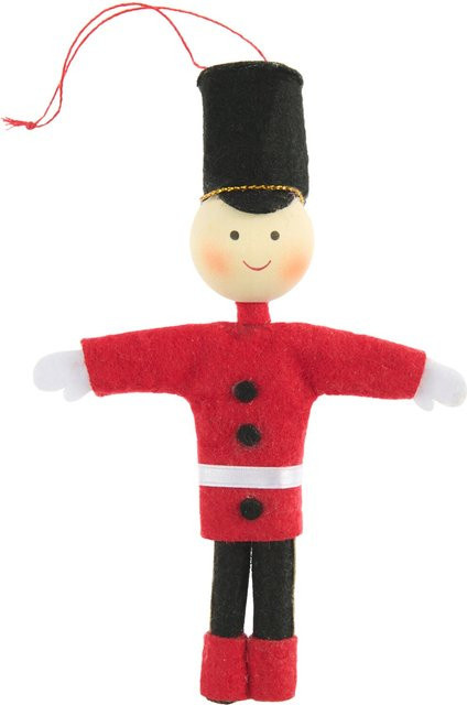 Rico Design Weihnachtsaufhänger Soldat aus Filz in Rot/Schwarz - Bild 1