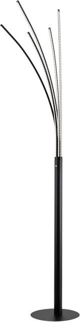 POCOline Palmier Stehlampe aus Metall und Aluminium in Schwarz mit 5 LED-Brennstellen, dimmbar, Höhe: 180 cm - Bild 1