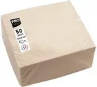 PROnappe Servietten beige aus Papier mit FSC-Zertifizierung B/L: 20 x 20 cm - Bild 1