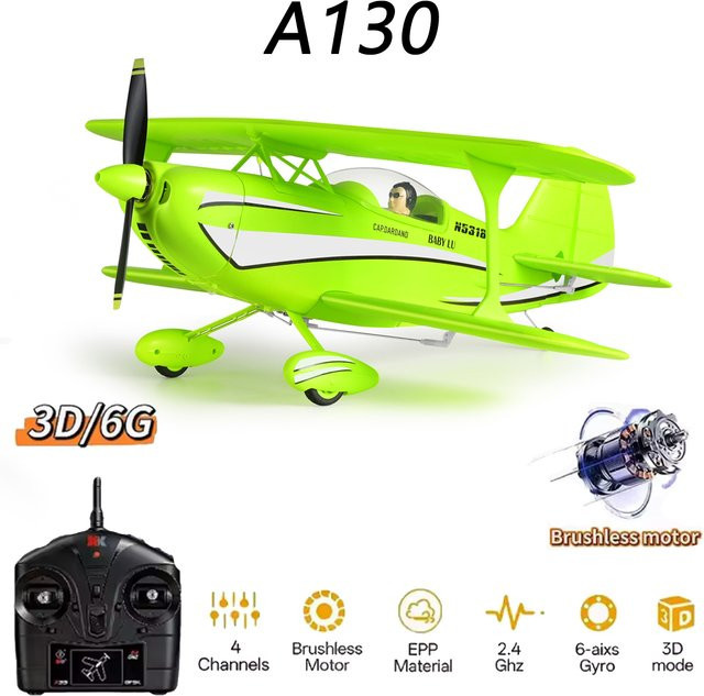 WLtoys A310 Ferngesteuertes Flugzeug, bürstenloser Motor, 3D/6G, mit Gyroskop, Doppelflügel, Vierkanaliges Flugzeugspielzeug - Bild 1