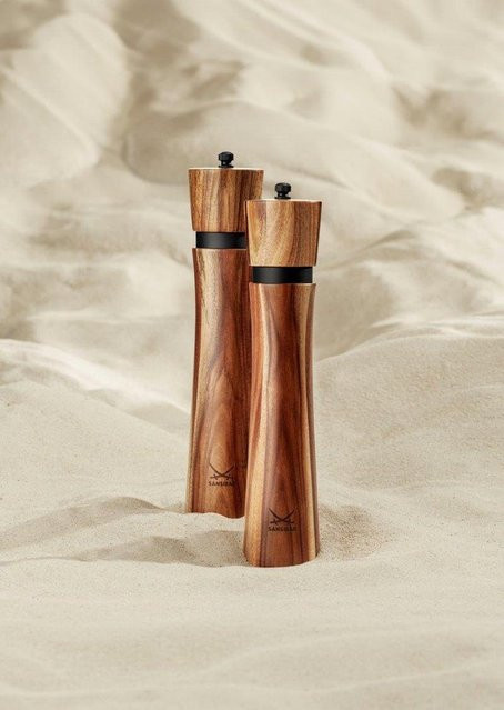 Gewürzmühlen-Set SANSIBAR NORGARD aus Holz in Schwarz und Braun, Höhe: 26,0 cm, Breite: 5,5 cm - Bild 1