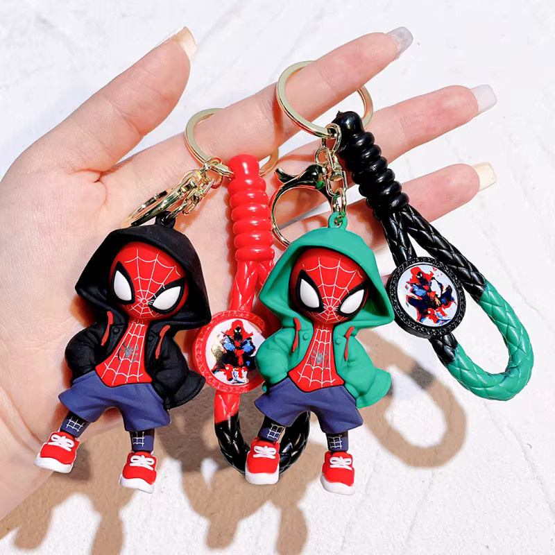 Bandai Marvel Spider-Man Miles Schlüsselanhänger, Cartoon-Figur, bunt - Bild 2