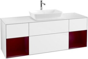 V&B Waschtischunterschrank Finion in Weiß lackiert, Breite: 160 cm, Tiefe: 50,1 cm, Höhe: 50,1 cm - Bild 1