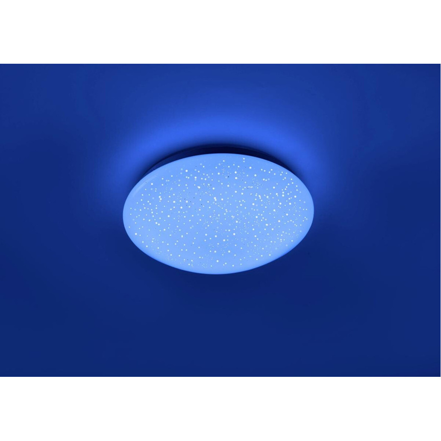 Just Light LED-Deckenleuchte Skyler Weiß, rund, dimmbar mit Fernbedienung, Durchmesser: 39 cm, Höhe: 12 cm - Bild 3