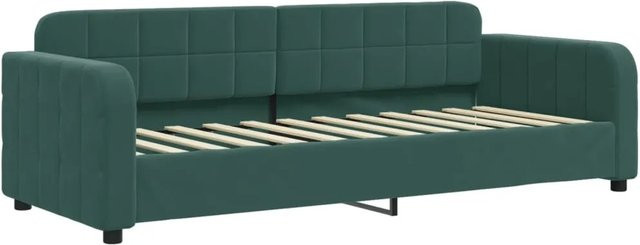 vidaXL Tagesbett aus Samt in Dunkelgrün B/T/H: 80 x 200 x 71 cm - Bild 1