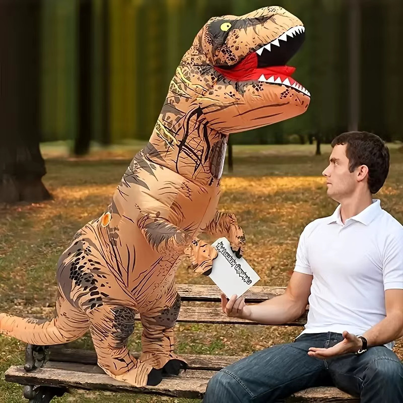 Hangchen Family Dinosaurier-Kostüm, Rollenspiel, Halloween-Outfit - Bild 4