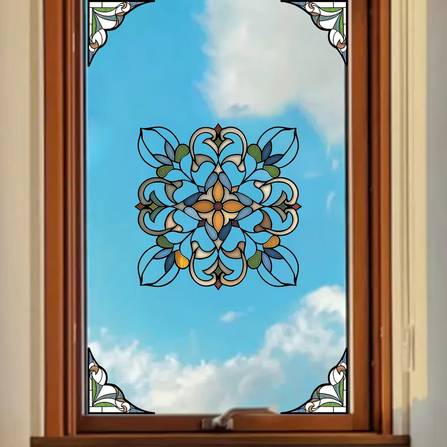 BRUP Fensteraufkleber aus PVC im marokkanischen Stil mit geometrischem Design für deine Wohnzimmer-Dekoration - Bild 3