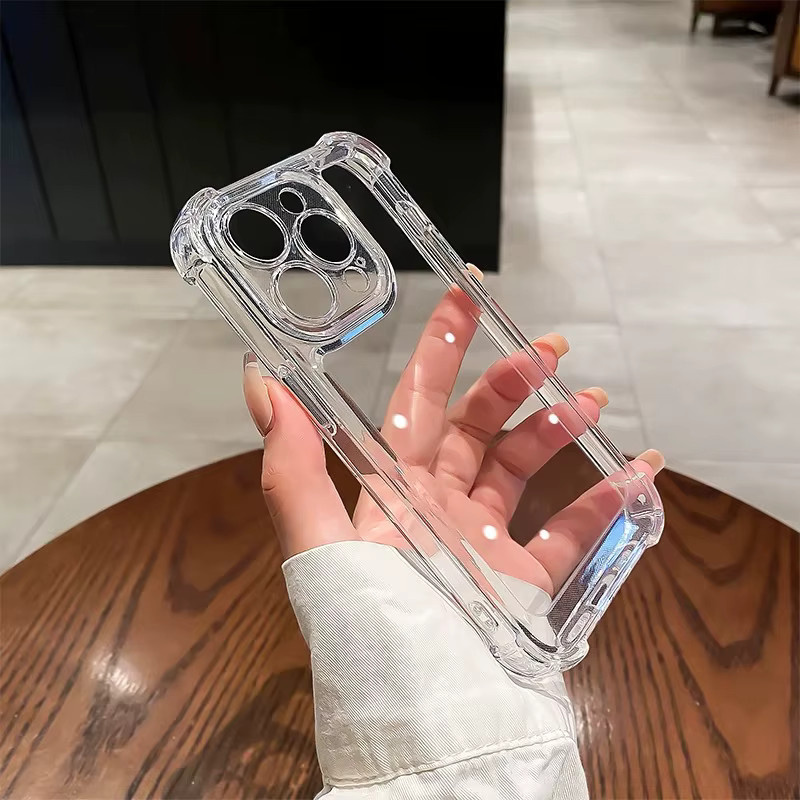 Stoßfeste Ricestate Handyhülle mit Vier-Ecken-Airbag-Schutz für iPhone 11 bis iPhone 17 Pro Max, transparent - Bild 4
