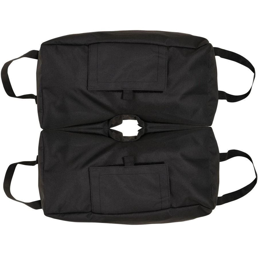 Outsunny Gewichte für Sonnenschirmständer aus Oxfordstoff und PP-Kunststoff, Schwarz, B: 25 cm, T: 50 cm, H: 18 cm - Bild 3