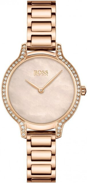 Hugo Boss Damenuhr, Quarz, Edelstahl, Perlmutt, 28 mm - Bild 1