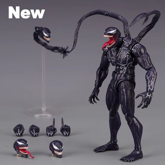 Bandai Marvel Venom 2 Shf Animierte Charakter Action Puppe, Kunststoff - Bild 1