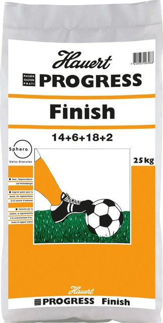 Hauert Progress Rasendünger Finish Slow-Release für Rasenflächen, 25 kg - Bild 1