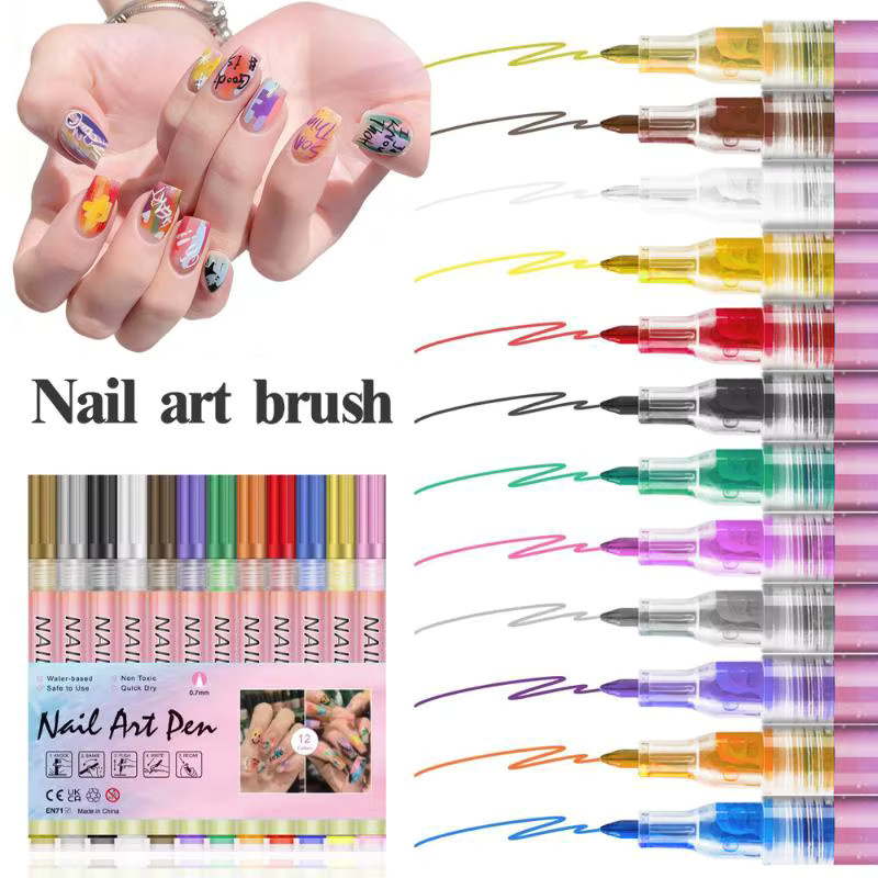 CHENJ Nagelkunst-Graffiti-Stift, 3D-Effekt, Unisex - Bild 2