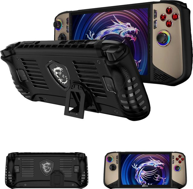 Sturzsichere Silikon-Schutzhülle für MSI Claw 8 AI+ A2VM in Schwarz - Bild 1