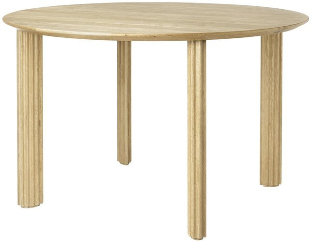 UMAGE Comfort Circle Esstisch aus geöltem Eichenholz in Braun und Beige - Bild 1