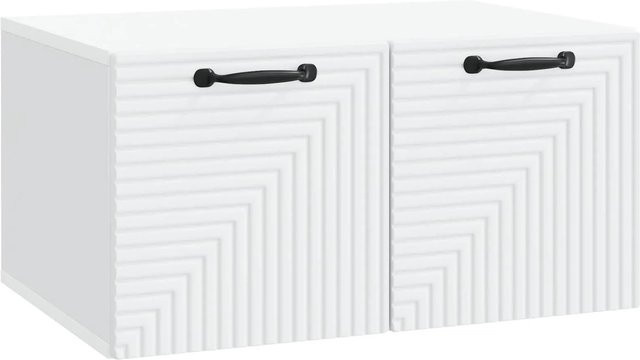 vidaXL Wandmontierter TV-Schrank Weiß Modern aus Holzwerkstoff B/T/H: 59,5 x 41 x 30 cm - Bild 1
