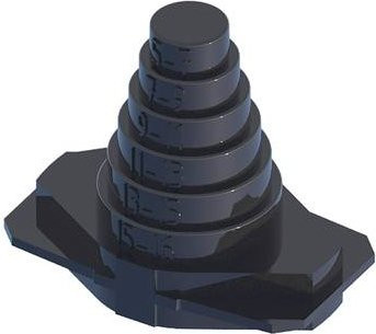 HARTING Kabeldichtung aus Kunststoff in Schwarz - Bild 1