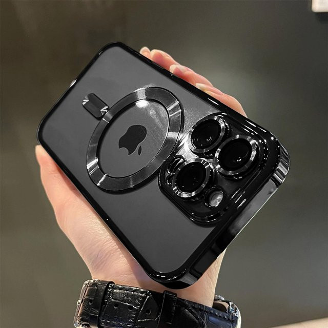 Yiran Silikon Schutzhülle mit MagSafe Magnet für iPhone 15 14 13 12 11 Pro Max, Transparent - Bild 1