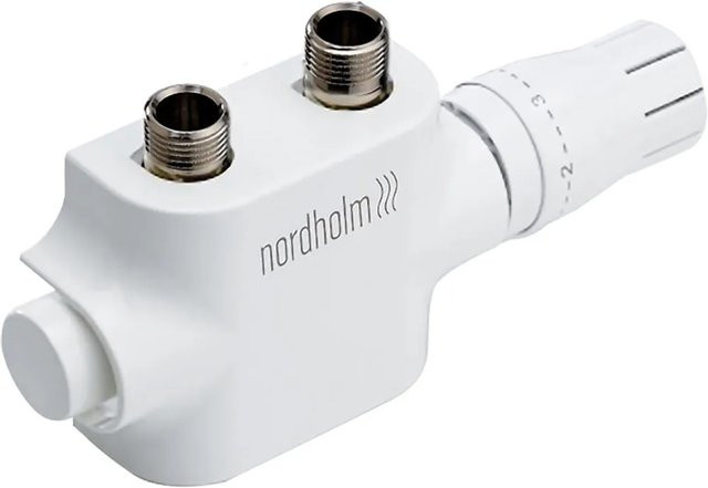 Nordholm Anschlussarmatur TwinReg Genesis in Weiß mit 3/4 Zoll Anschluss - Bild 1