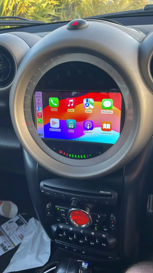 CHSTEK Android 14 Autoradio mit Carplay für BMW Mini Cooper R56 R55 R57 R58 S Clubman Clubvan in Schwarz mit GPS, WIFI und Bluetooth - Bild 4
