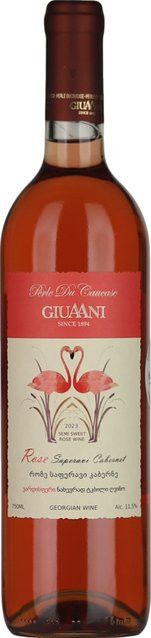 Giuaani Roséwein Saperavi Cabernet Sauvignon, Kakheti, Georgien, 2023, halbsüß, 0,75 l - Bild 1