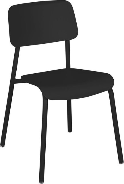 Fermob Studie Stuhl aus Aluminium in Schwarz matt und stapelbar - Bild 1