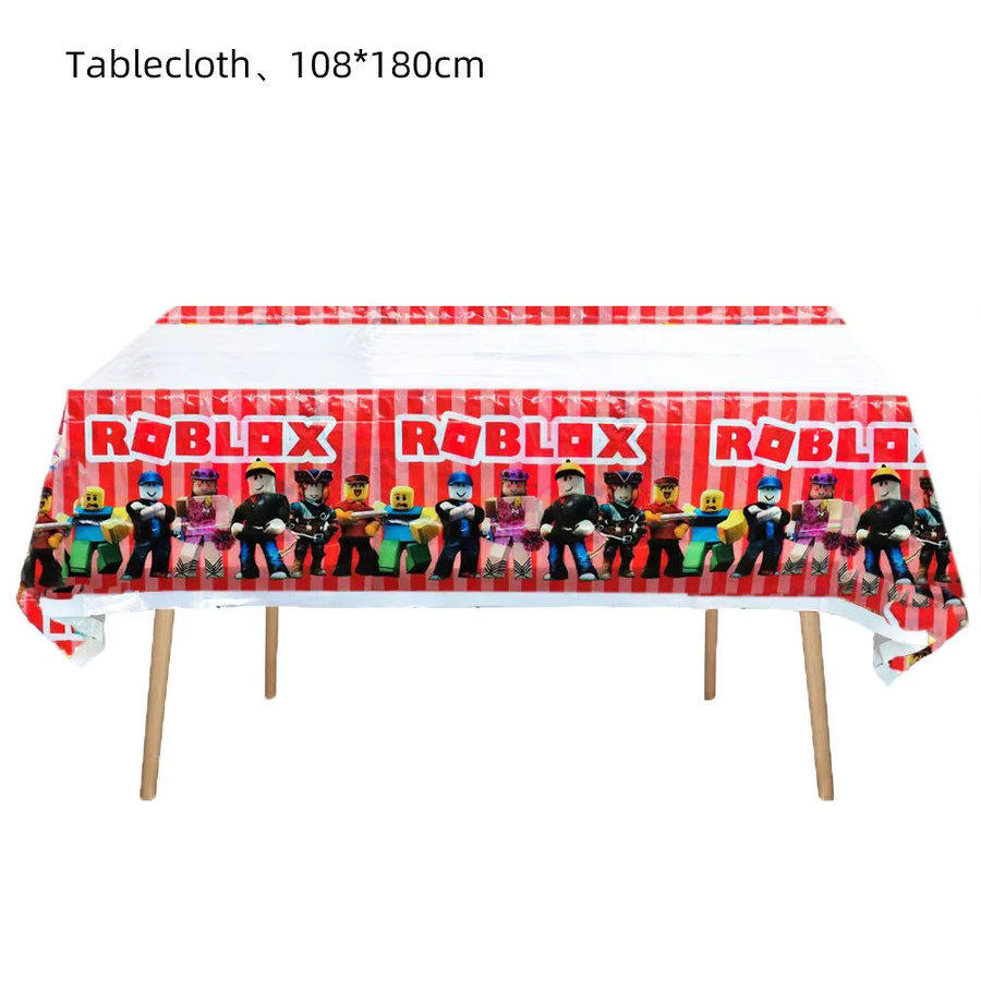 Roblox Party Tischdecke aus Kunststoff für Kindergeburtstage und Babypartys, Multicolor - Bild 3