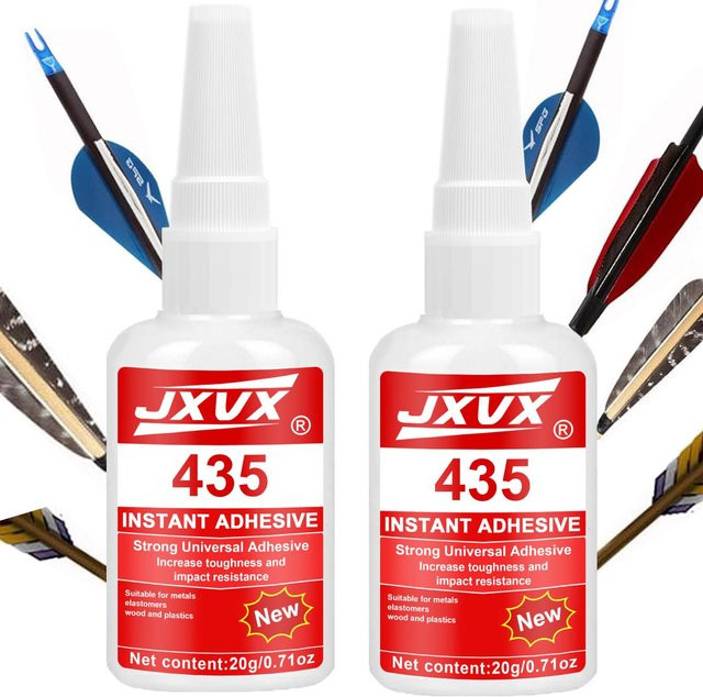 JXVX Hochleistungs-Pfeilkleber transparent 20 g für Carbon, Aluminium und Holz - Bild 1
