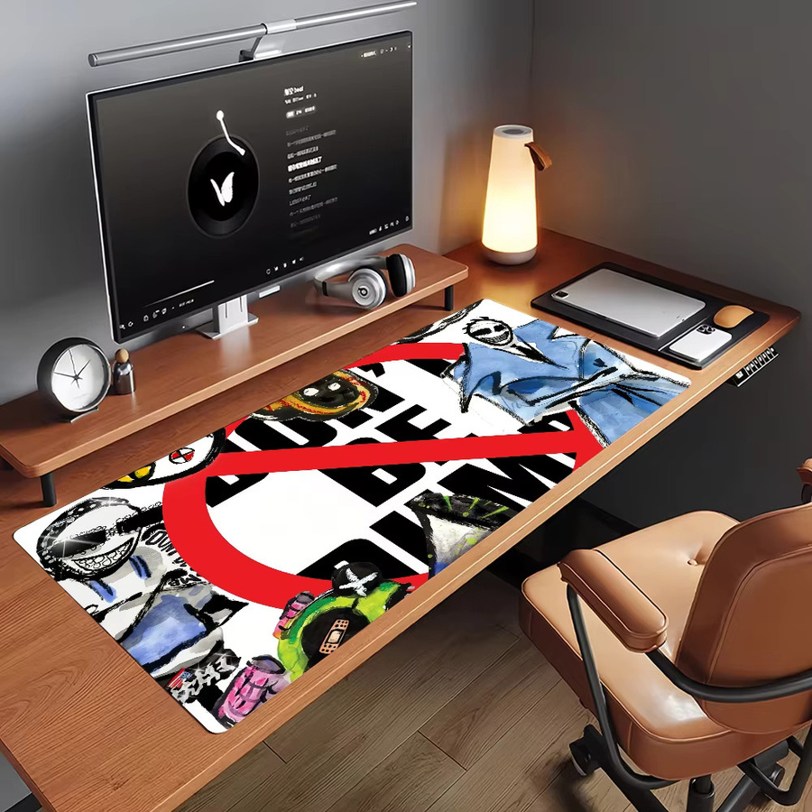 Rapper A-Asap R-Rocky Don't be Dumb Mauspad, rutschfeste Gamer-Schreibtischunterlage in Multicolour - Bild 2