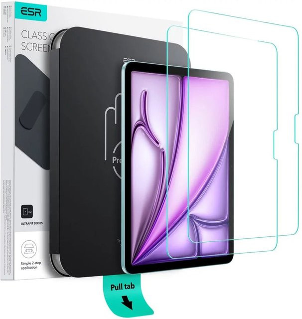 ESR Displayschutzglas aus gehärtetem Glas für Apple iPad Air 11 (M4, 2026), iPad Air 11 (M3, 2025) und iPad Air 11 (M2, 2024), transparent, 2er-Set - Bild 2