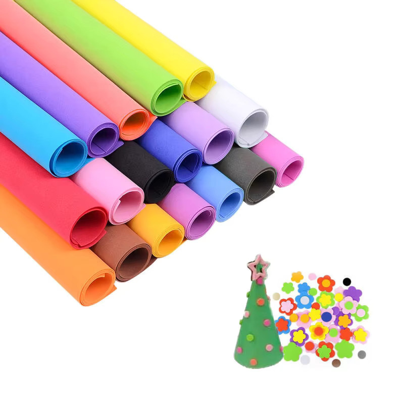 Bunte EVA-Schaumstoffplatten für Cosplay und DIY-Bastelprojekte, 2mm Dicke, B/H: 90 x 50 cm, Orange und Multicolour - Bild 3