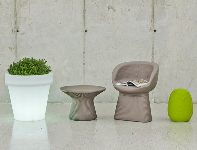 Design Blumentopf mit integrierter Gartenbeleuchtung Durchmesser: 130 cm - Bild 1