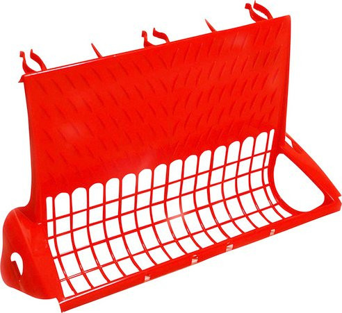 Nespoli Abstreifgitter magnetisch, rot, Kunststoff, Breite: 34,0 cm - Bild 1