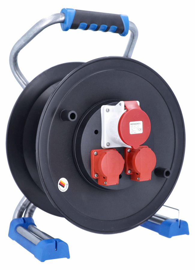 Schwabe Xperts CEE Kabeltrommel leer Ø320mm mit 2x 230V und 1x 400V IP44 - Bild 1