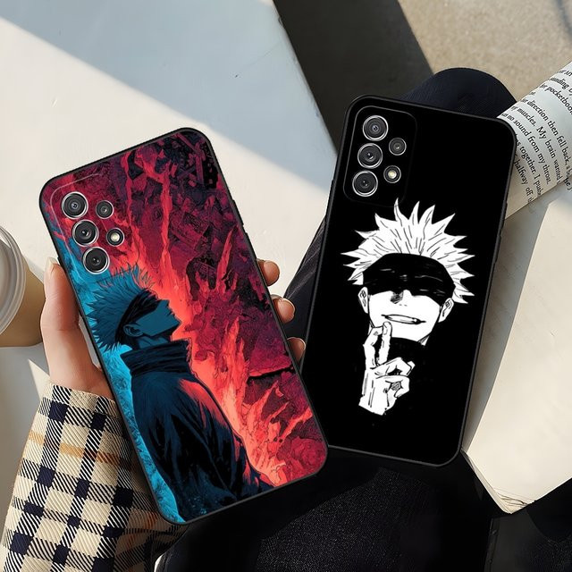 JJK Satoru Gojo Smartphone-Hülle für Samsung Galaxy S25 S24 S23 S22 S21 S20 Note 20 Edge FE Pro Plus Ultra in Schwarz und Multicolour - Bild 1