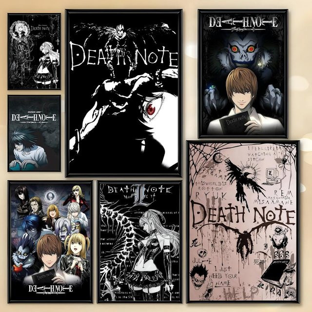 Beast Kingdom Anime Death Note Poster HD-Kunst, selbstklebende Wanddekoration in Weiß, Rechteckig - Bild 1