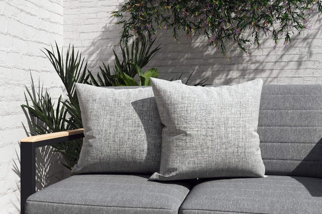OUTFLEXX Tampere Dekokissen 2er-Set modern grey, Material: 100% Polyacryl, B/T/H: 45 x 45 x 45 cm - Bild 1