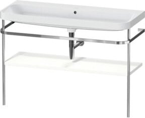 Duravit Möbelwaschtisch-Kombi Happy D.2 Plus in Weiß matt mit Konsole, B: 117,5 cm, T: 49 cm - Bild 1