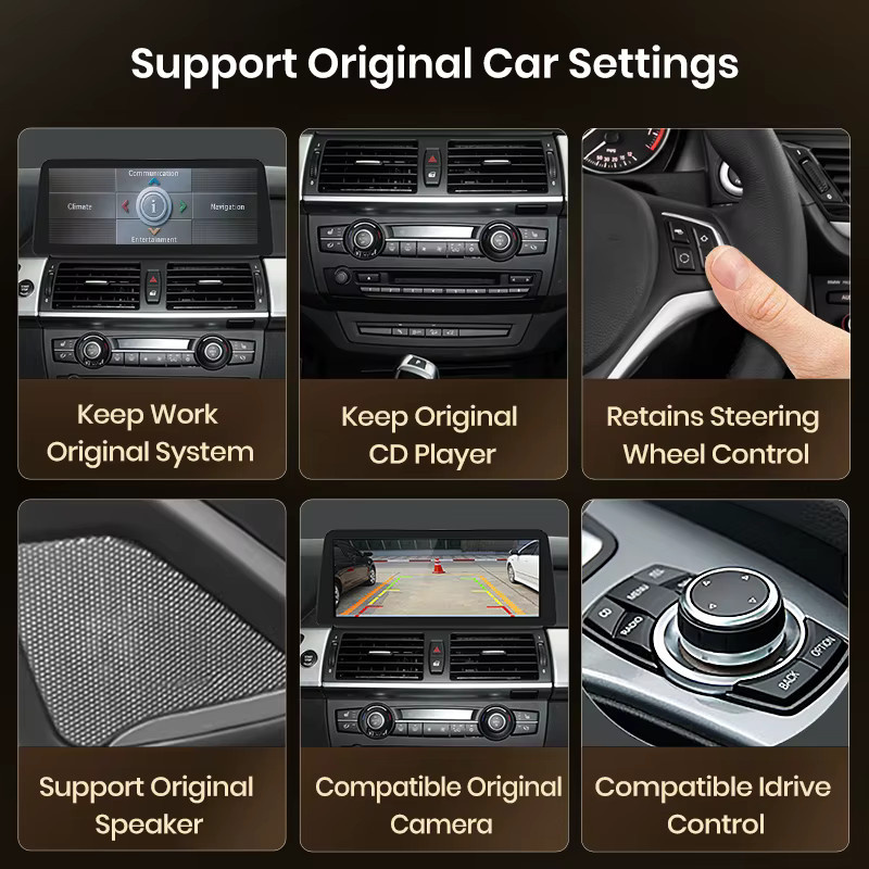 Junsun Wireless CarPlay und Android Auto Decoder mit Bluetooth und MirrorLink für BMW X5 E70 sowie X6 E71 (2007-2013) - Bild 4