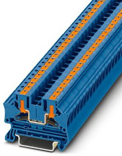 Phoenix Contact 1088729 Durchgangsreihenklemme Push-In-Klemme Blau 50 Stück - Bild 1