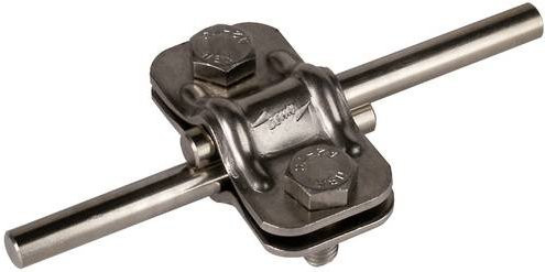 DEHN Trennklemme UTK 8.10 aus V2A Edelstahl in Silber - Bild 1