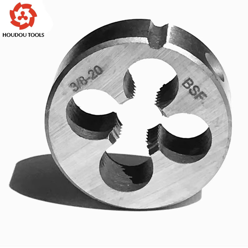 HOUDOUTOOLS BSF 3/8-20 Gerade Gewindeschneidzangen und Gewindebohrer Set für die Stahl- und Metallgewindebearbeitung in Silber - Bild 3