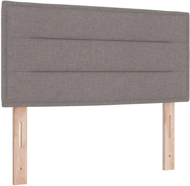 vidaXL Kopfteil aus Kunstleder in Taupe mit Kiefernholz und Schaumstoff, Breite: 90 cm - Bild 1