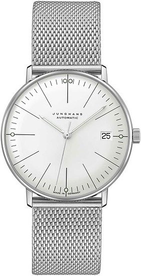 Junghans Armbanduhr Automatik, Edelstahl, Silber, 34 mm, Unisex - Bild 1