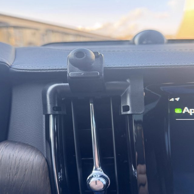 Telefonhalterung mit Basisbefestigung für Volvo XC40 XC60 S90 V90 S60 V60 in Schwarz - Bild 1