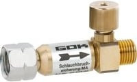 GOK Schlauchbruchsicherung Niederdruck SBS/MA in Silber - Bild 1